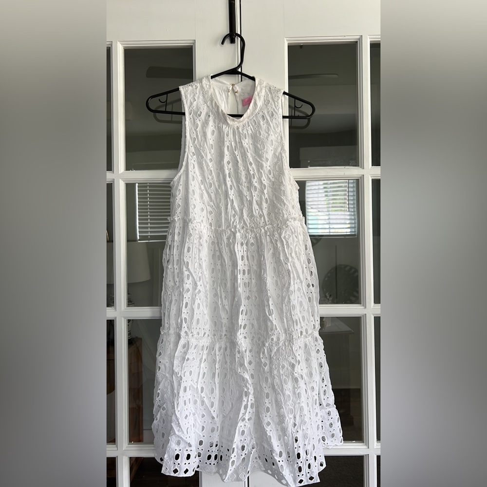 Lilly Pulitzer white eyelet dress